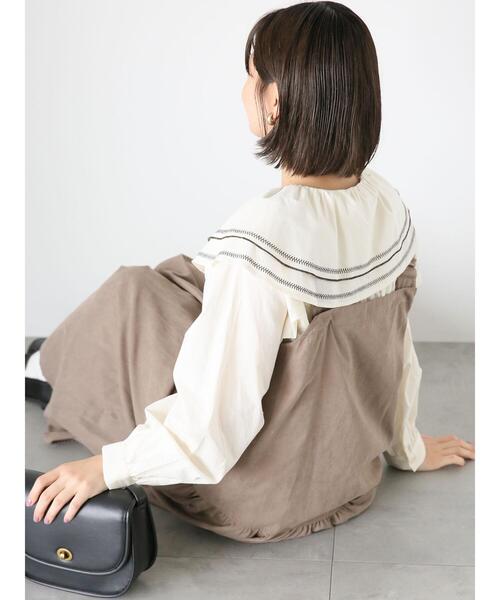 ehka sopo（エヘカソポ）の「刺繍襟ブラウス（シャツ/ブラウス・レディース・オフホワイト/キナリ・F）」の11枚目の写真