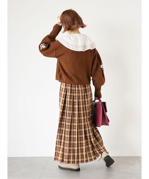 ehka sopo（エヘカソポ）の「刺繍襟ブラウス（シャツ/ブラウス・レディース・オフホワイト/キナリ・F）」の17枚目の写真