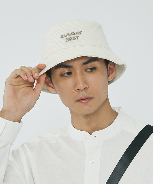 BASIQUENTI＞SUNDAY BEST ユニセックス コーデュロイ バケットハット