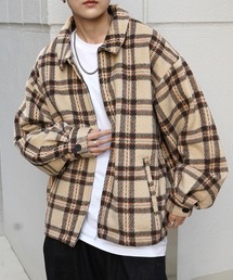 Red Cap Girl | 【RED CAP GIRL】ビッグシルエット チャック柄シャギー フルジップジャケット ブルゾン(ブルゾン)