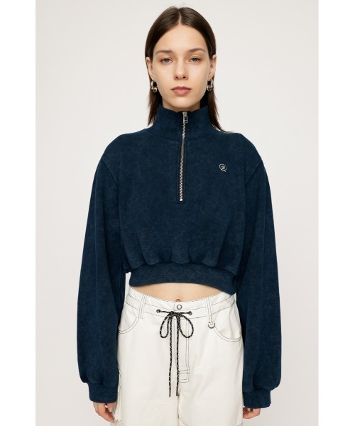 SLY（スライ）の「POINT LOGO CROP SW ポイント ロゴ クロップ