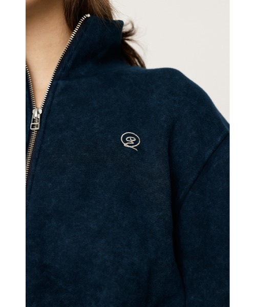 【未使用級】マーク＆ロナ ハーフジップ スライダージャージトップ 星柄 48 SLY（スライ）の「POINT LOGO CROP SW ポイント ロゴ クロップ