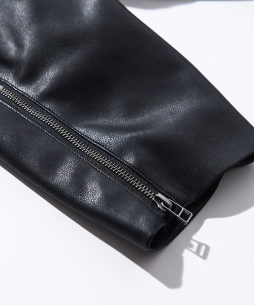 glamb（グラム）の「4XL Riders Jacket / フォーエックスエルライダースジャケット（ライダースジャケット・メンズ・シルバー/ブラック・FREE）」の14枚目の写真