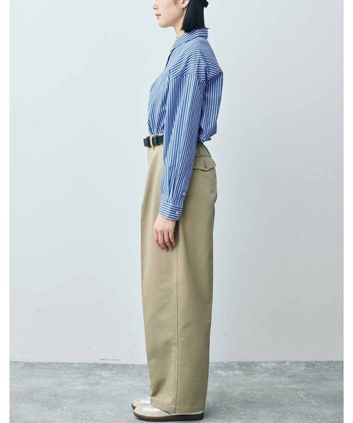 THREE FIFTY STANDARD(スリーフィフティースタンダード)の「THREE FIFTY STANDARD スタンダードなチノパンツ(チノパンツ・レディース・ライトベージュ/ベージュ・MEDIUM/LARGE/X-LARGE/XX-LARGE)」の8枚目の写真