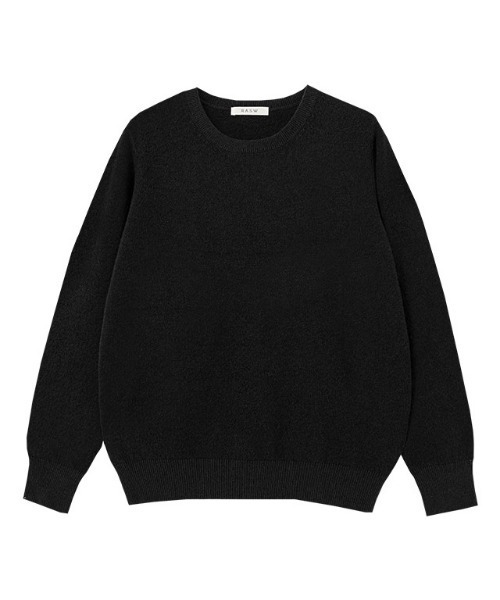 RASW]カシミヤ100％クルーネックニット（ニット/セーター）｜RASW