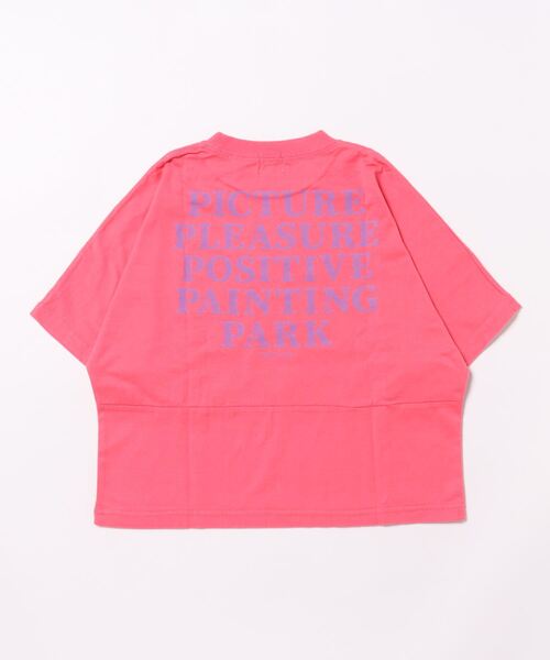 GROOVY COLORS（グルービーカラーズ）の「P WIDEシルエット Tシャツ（Tシャツ/カットソー・キッズ・ホワイト/ピンク・120/110/90/100）」の10枚目の写真