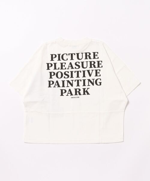 GROOVY COLORS（グルービーカラーズ）の「P WIDEシルエット Tシャツ（Tシャツ/カットソー・キッズ・ホワイト/ピンク・120/110/90/100）」の11枚目の写真
