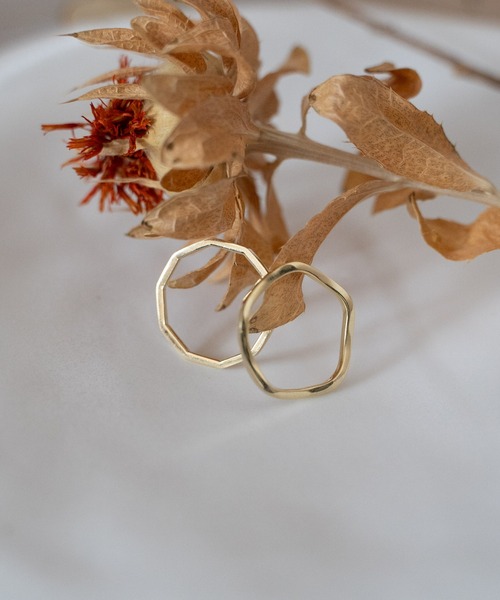 Senti(センティ)の「FINE RING ANGLE GD(リング・メンズ・シルバー/ゴールド・14号/17号)」の4枚目の写真