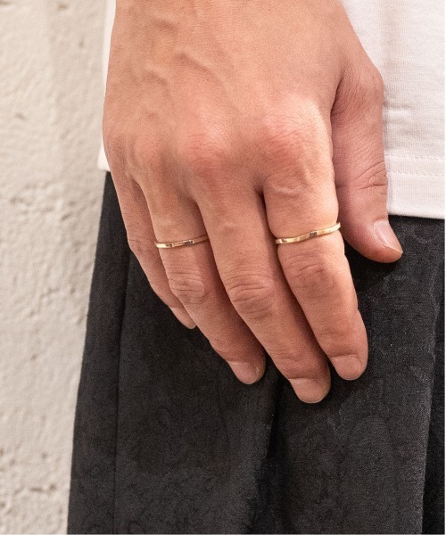 Senti(センティ)の「FINE RING ANGLE GD(リング・メンズ・シルバー/ゴールド・14号/17号)」の7枚目の写真