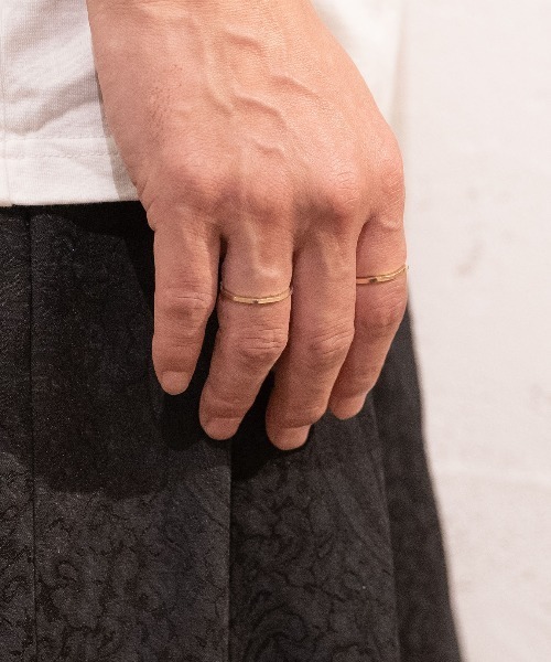 Senti(センティ)の「FINE RING ANGLE GD(リング・メンズ・シルバー/ゴールド・14号/17号)」の8枚目の写真