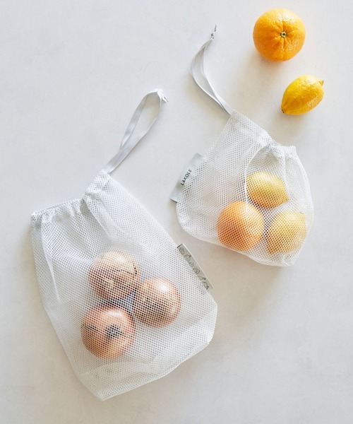 LAKOLE（ラコレ）の「野菜ストックバッグ(L) / 984748（キッチン収納・レディース・ホワイト・FREE）」の9枚目の写真