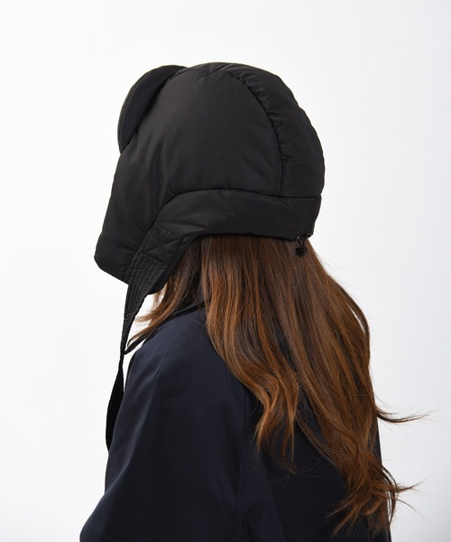 CALIFORNIA OUTFITTERS（カリフォルニア アウトフィッターズ）の「Z-2-SP 11B13,11C9  フライトキャップ パテット ボア イヤーフラップ付き（キャップ・レディース・ベージュ/ブラック/アイボリー/ブラック系1/グレー/ベージュ系1・ONESIZE）」の7枚目の写真