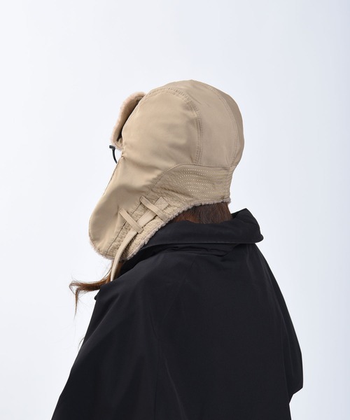 CALIFORNIA OUTFITTERS（カリフォルニア アウトフィッターズ）の「Z-2-SP 11B13,11C9  フライトキャップ パテット ボア イヤーフラップ付き（キャップ・レディース・ベージュ/ブラック/アイボリー/ブラック系1/グレー/ベージュ系1・ONESIZE）」の9枚目の写真