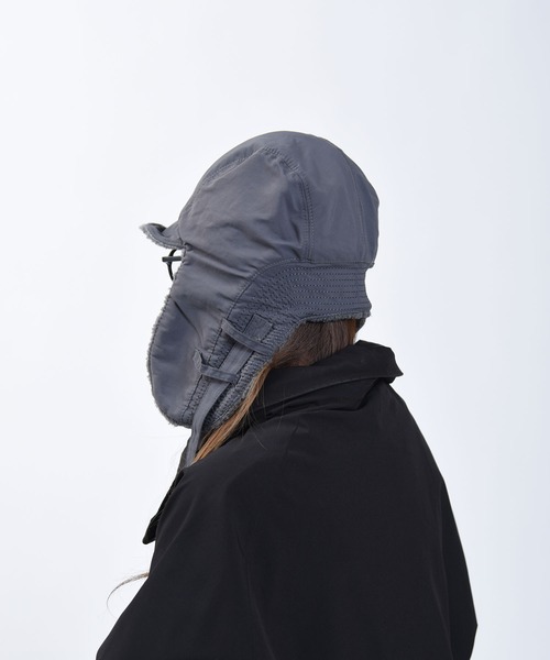 CALIFORNIA OUTFITTERS（カリフォルニア アウトフィッターズ）の「Z-2-SP 11B13,11C9  フライトキャップ パテット ボア イヤーフラップ付き（キャップ・レディース・ベージュ/ブラック/アイボリー/ブラック系1/グレー/ベージュ系1・ONESIZE）」の15枚目の写真