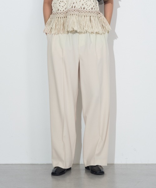 Lui's（ルイス）の「マーベルトデザインワイドパンツ（その他パンツ・レディース・ブラック/アイボリー・FREE）」の3枚目の写真