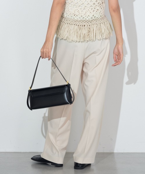 Lui's（ルイス）の「マーベルトデザインワイドパンツ（その他パンツ・レディース・ブラック/アイボリー・FREE）」の5枚目の写真