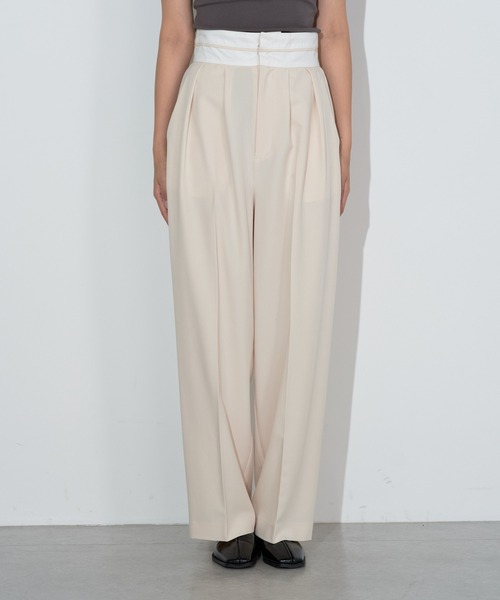 Lui's（ルイス）の「マーベルトデザインワイドパンツ（その他パンツ・レディース・ブラック/アイボリー・FREE）」の12枚目の写真