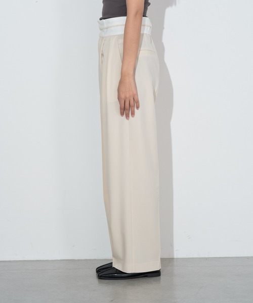 Lui's（ルイス）の「マーベルトデザインワイドパンツ（その他パンツ・レディース・ブラック/アイボリー・FREE）」の13枚目の写真