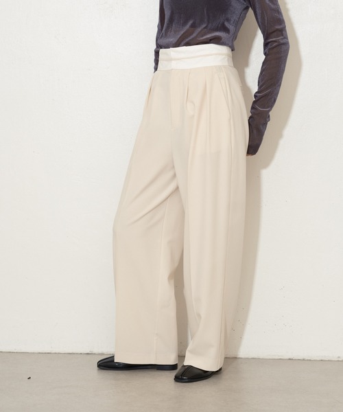 Lui's（ルイス）の「マーベルトデザインワイドパンツ（その他パンツ・レディース・ブラック/アイボリー・FREE）」の19枚目の写真