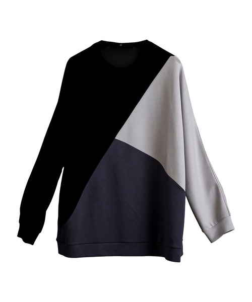 NO ID.(ノーアイディ)の「【NO ID.】Bonding Switch Dolman Sleeve Pullover / ボンディング 切替 ドルマン スリーブ プルオーバー(Tシャツ/カットソー・メンズ・ネイビー/ブラック/グレイッシュベージュ・1/2)」の17枚目の写真