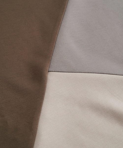 NO ID.(ノーアイディ)の「【NO ID.】Bonding Switch Dolman Sleeve Pullover / ボンディング 切替 ドルマン スリーブ プルオーバー(Tシャツ/カットソー・メンズ・ネイビー/ブラック/グレイッシュベージュ・1/2)」の22枚目の写真