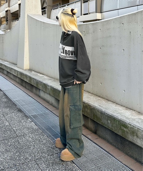 sedacle(セダクル)の「配色ロゴドライバーズニット(ニット/セーター・メンズ・ネイビー/チャコールグレー/セージグリーン・SMALL/MEDIUM/LARGE)」の8枚目の写真