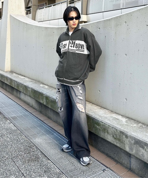 sedacle(セダクル)の「配色ロゴドライバーズニット(ニット/セーター・メンズ・ネイビー/チャコールグレー/セージグリーン・SMALL/MEDIUM/LARGE)」の12枚目の写真