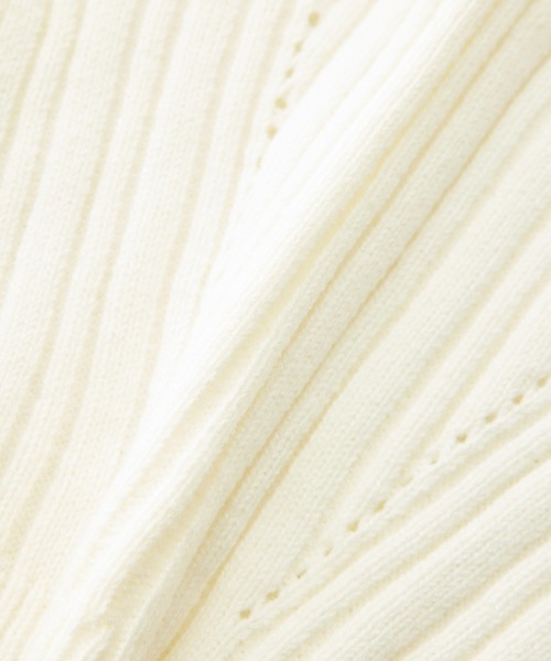 ROPE' PICNIC(ロペピクニック)の「ラメ畔ニットビスチェ(ベスト・レディース・ブラック/オフホワイト・38)」の21枚目の写真