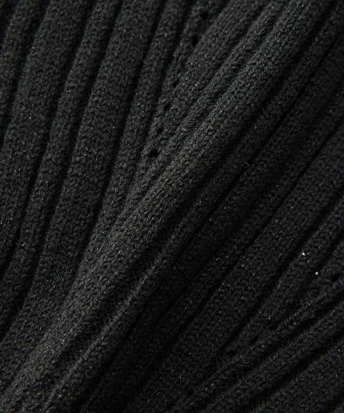 ROPE' PICNIC(ロペピクニック)の「ラメ畔ニットビスチェ(ベスト・レディース・ブラック/オフホワイト・38)」の22枚目の写真