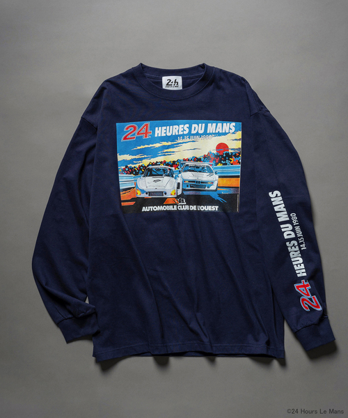 EDIFICE(エディフィス)の「【24 Hours of Le Mans】 グラフィックプリント ロングスリーブTシャツ(Tシャツ/カットソー・メンズ・ホワイト/ネイビー・MEDIUM/LARGE)」の1枚目の写真