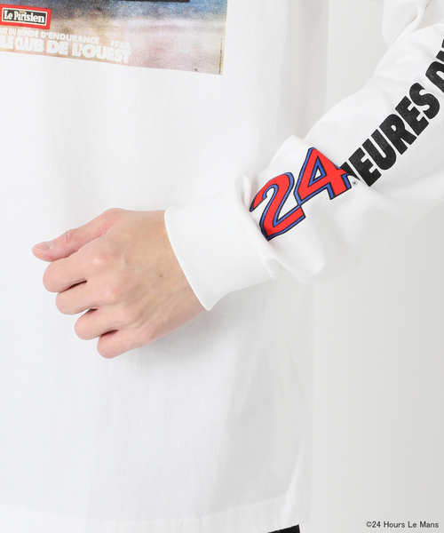 EDIFICE(エディフィス)の「【24 Hours of Le Mans】 グラフィックプリント ロングスリーブTシャツ(Tシャツ/カットソー・メンズ・ホワイト/ネイビー・MEDIUM/LARGE)」の5枚目の写真