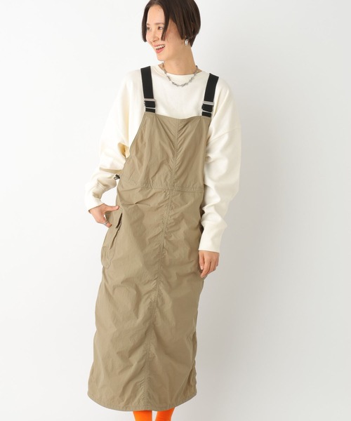 LEPSIM(レプシィム)の「ミリタリードロストジャンスカ 994235(ジャンパースカート・レディース・カモフラージュ/ライトカーキ/チャコールグレー・FREE)」の1枚目の写真