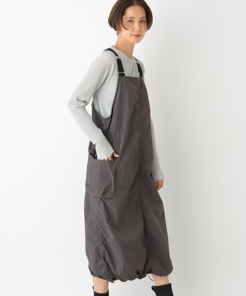 LEPSIM(レプシィム)の「ミリタリードロストジャンスカ 994235(ジャンパースカート・レディース・カモフラージュ/ライトカーキ/チャコールグレー・FREE)」の2枚目の写真