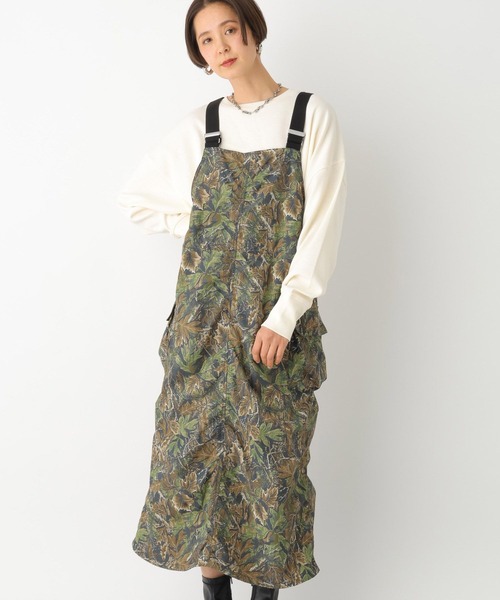 LEPSIM(レプシィム)の「ミリタリードロストジャンスカ 994235(ジャンパースカート・レディース・カモフラージュ/ライトカーキ/チャコールグレー・FREE)」の16枚目の写真