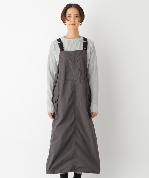 LEPSIM(レプシィム)の「ミリタリードロストジャンスカ 994235(ジャンパースカート・レディース・カモフラージュ/ライトカーキ/チャコールグレー・FREE)」の15枚目の写真