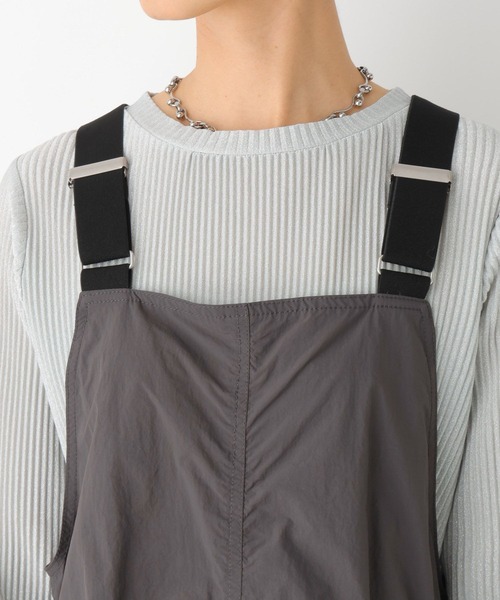 LEPSIM(レプシィム)の「ミリタリードロストジャンスカ 994235(ジャンパースカート・レディース・カモフラージュ/ライトカーキ/チャコールグレー・FREE)」の12枚目の写真