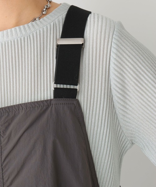 LEPSIM(レプシィム)の「ミリタリードロストジャンスカ 994235(ジャンパースカート・レディース・カモフラージュ/ライトカーキ/チャコールグレー・FREE)」の11枚目の写真