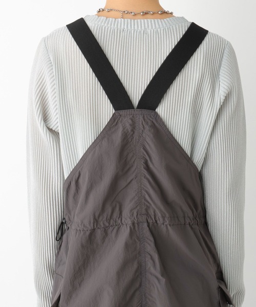 LEPSIM(レプシィム)の「ミリタリードロストジャンスカ 994235(ジャンパースカート・レディース・カモフラージュ/ライトカーキ/チャコールグレー・FREE)」の8枚目の写真