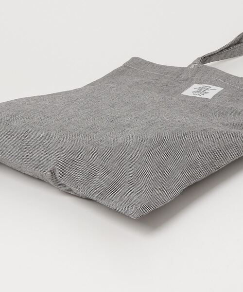 OMNIGOD（オムニゴッド）の「[OMNIGOD womens / オムニゴッド] リネンチェックレッスントート（トートバッグ・レディース・グレー・FREE）」の10枚目の写真