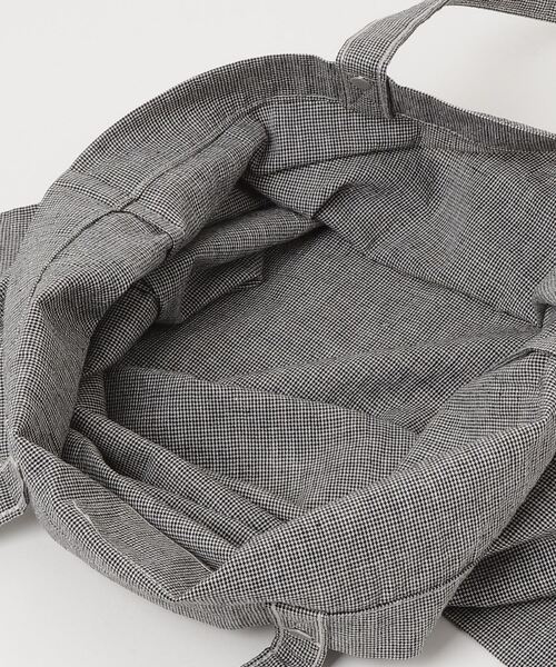 OMNIGOD（オムニゴッド）の「[OMNIGOD womens / オムニゴッド] リネンチェックレッスントート（トートバッグ・レディース・グレー・FREE）」の11枚目の写真