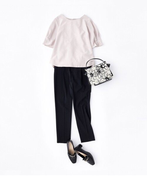 index（インデックス）の「◆【抗菌防臭/4.5cmヒール】スクエアトゥヒールローファー（パンプス・レディース・ブラック/ライトベージュ・01/02/03）」の10枚目の写真