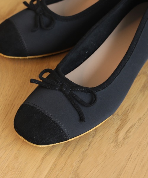 shoes365(シューズスリーシックスファイヴ)の「【shoes365】ローヒール 浅口 シルクバレエシューズ(バレエシューズ・レディース・ピンク/シルバー/ブラック・23.0cm/23.5cm/24.0cm/24.5cm/25.0cm/22.5cm)」の9枚目の写真