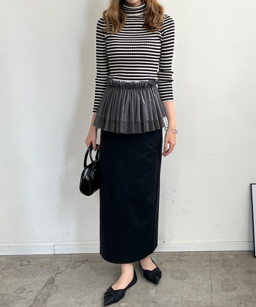 Futier land（フューティアランド）の「マルチWay2段フリルチュールティアードビスチェ（ベスト・レディース・グレー/アイボリー/ブラック・FREE）」の10枚目の写真