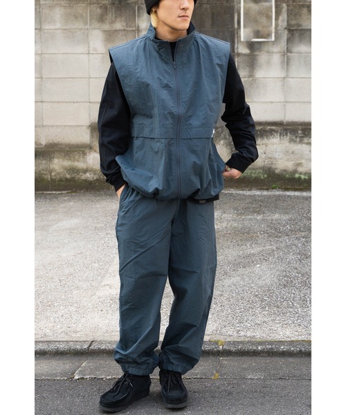 ddp（ディーディーピー）の「【 ddp / ディーディーピー 】 ナイロン ワイドシルエットパンツ MNF A5308-153AA01（その他パンツ・メンズ・アイボリー/ダークグリーン・LARGE/MEDIUM）」の11枚目の写真