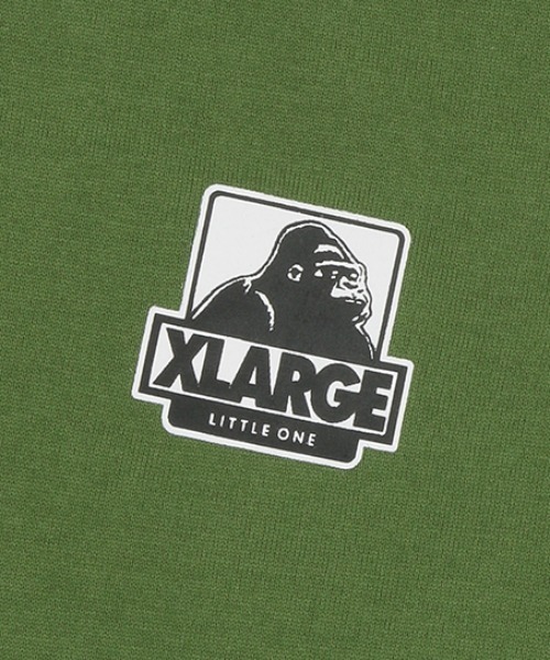 XLARGE KIDS（エクストララージキッズ）の「バッグバナナ&ロゴプリント長袖Tシャツ（Tシャツ/カットソー・キッズ・トップグレー/カーキ/ネイビー・80ｃｍ/90cm/100cm/110cm/120cm/130cm/140cm）」の4枚目の写真
