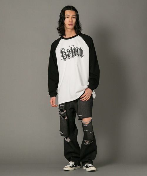 【brknhome/ブロークンホーム】 グラフィックロゴプリントロンT（Tシャツ/カットソー）｜brknhome（ブロークンホーム）