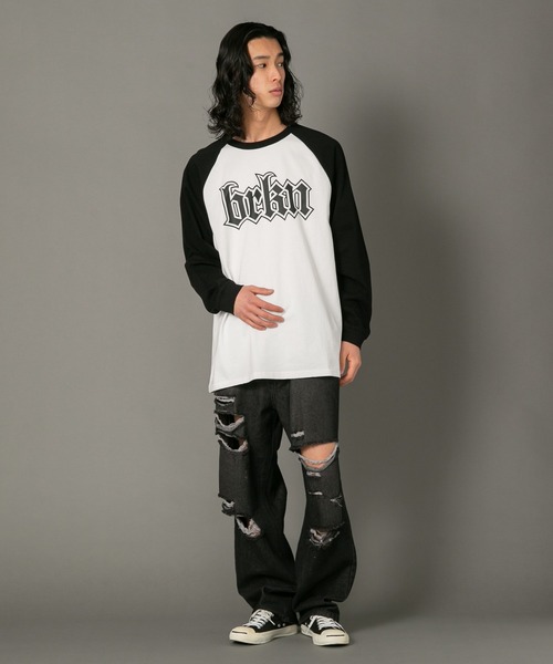 【brknhome/ブロークンホーム】 グラフィックロゴプリントロンT（Tシャツ/カットソー）｜brknhome（ブロークンホーム）