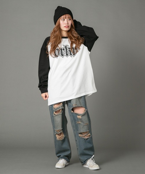 【brknhome/ブロークンホーム】 グラフィックロゴプリントロンT（Tシャツ/カットソー）｜brknhome（ブロークンホーム）