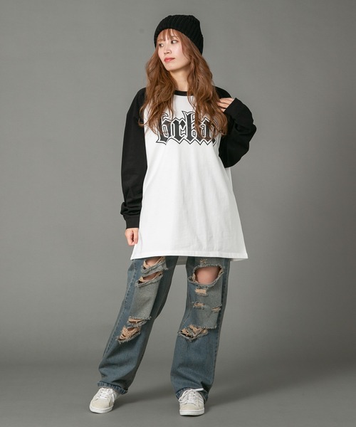 【brknhome/ブロークンホーム】 グラフィックロゴプリントロンT（Tシャツ/カットソー）｜brknhome（ブロークンホーム）