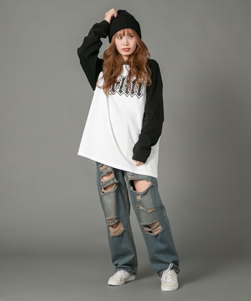 【brknhome/ブロークンホーム】 グラフィックロゴプリントロンT（Tシャツ/カットソー）｜brknhome（ブロークンホーム）